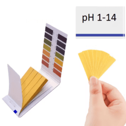 Lakmuszpapír talaj és víz pH-értékének vizsgálatához – 80 darabos csomag